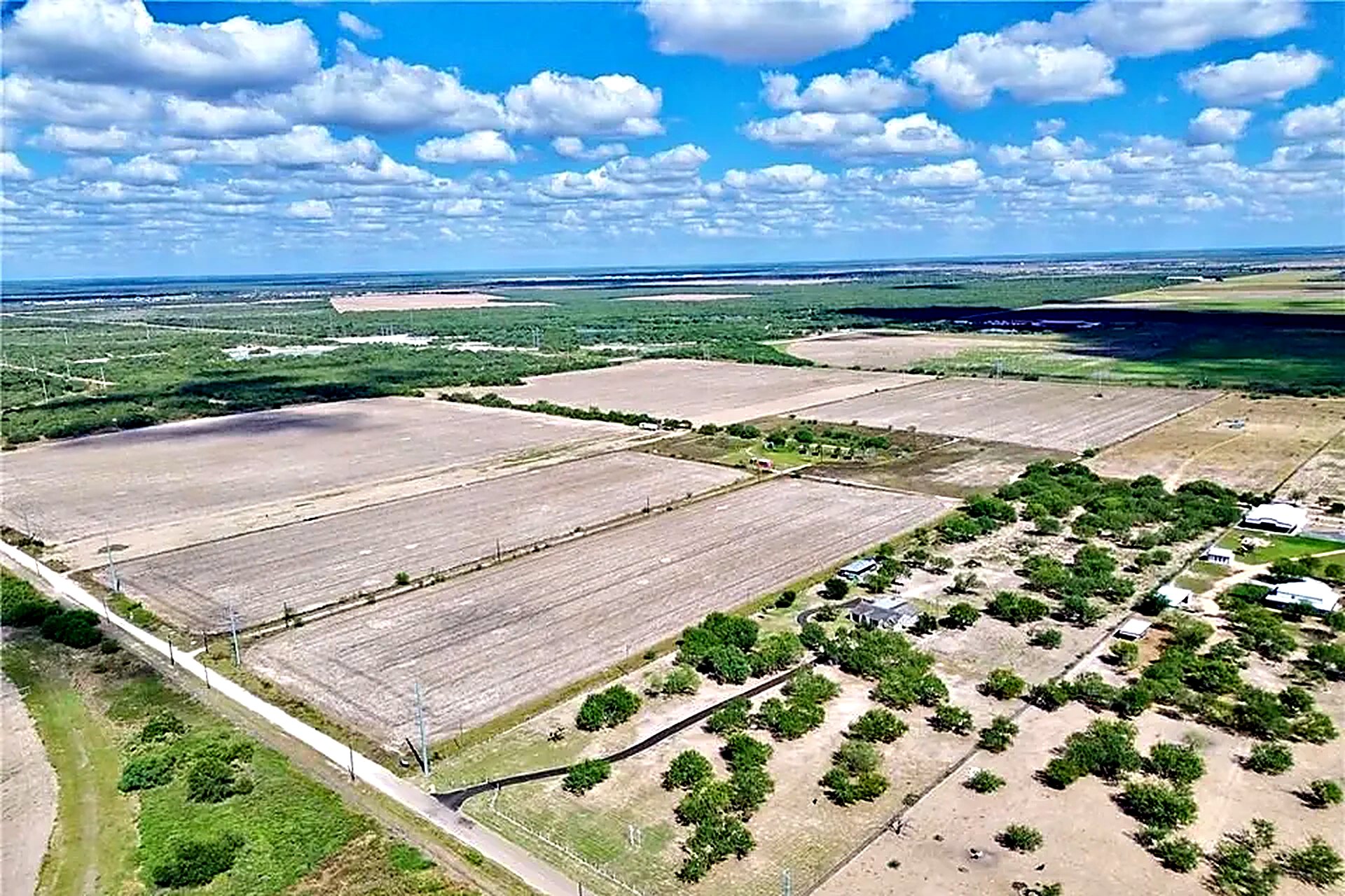 Tree cover and open ground across the acreage at Rio Grande Estates
